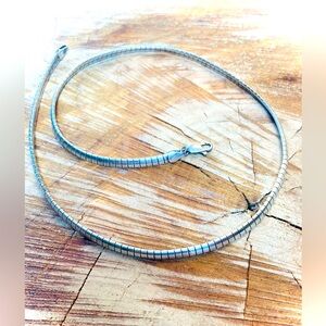 ❤️ 18” Stunning 4mm Italian Sterling Omega necklace